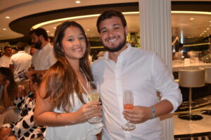 Sarah Sommerfeld, da Marítimos e Luiz André Alves, da Nosso Mundo