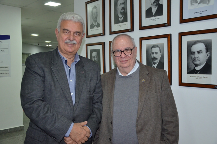 Walter Teixeira, Presidente da Skal internacional SP e Aristides Cury, presidente da associação dos dirigente de vendas e marketing do Brasil Walter Teixeira, Presidente da Skal internacional SP e Aristides Cury, presidente da associação dos dirigente de vendas e marketing do Brasil
