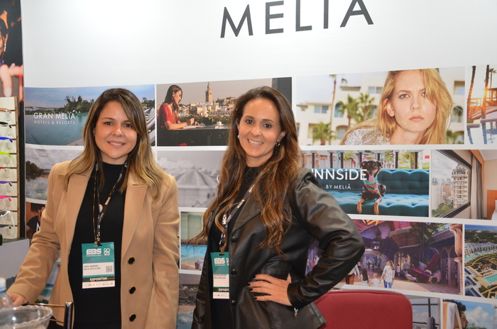 Erica Andrade e Mariana Medeiros, da Melia Hotels Erica Andrade e Mariana Medeiros, da Melia Hotels