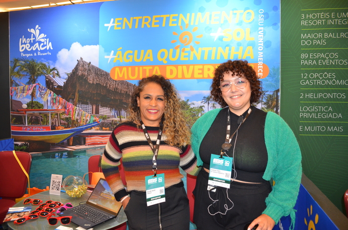 Gislaine Magri e Barbara Pinto, do Hot Beach Gislaine Magri e Barbara Pinto, do Hot Beach