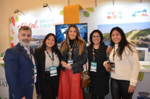 Giovanna Jannuzzelli, diretora da Alagev junto com a equipe da Inprotur-Argentina e Secretaria de Turismo de Natal