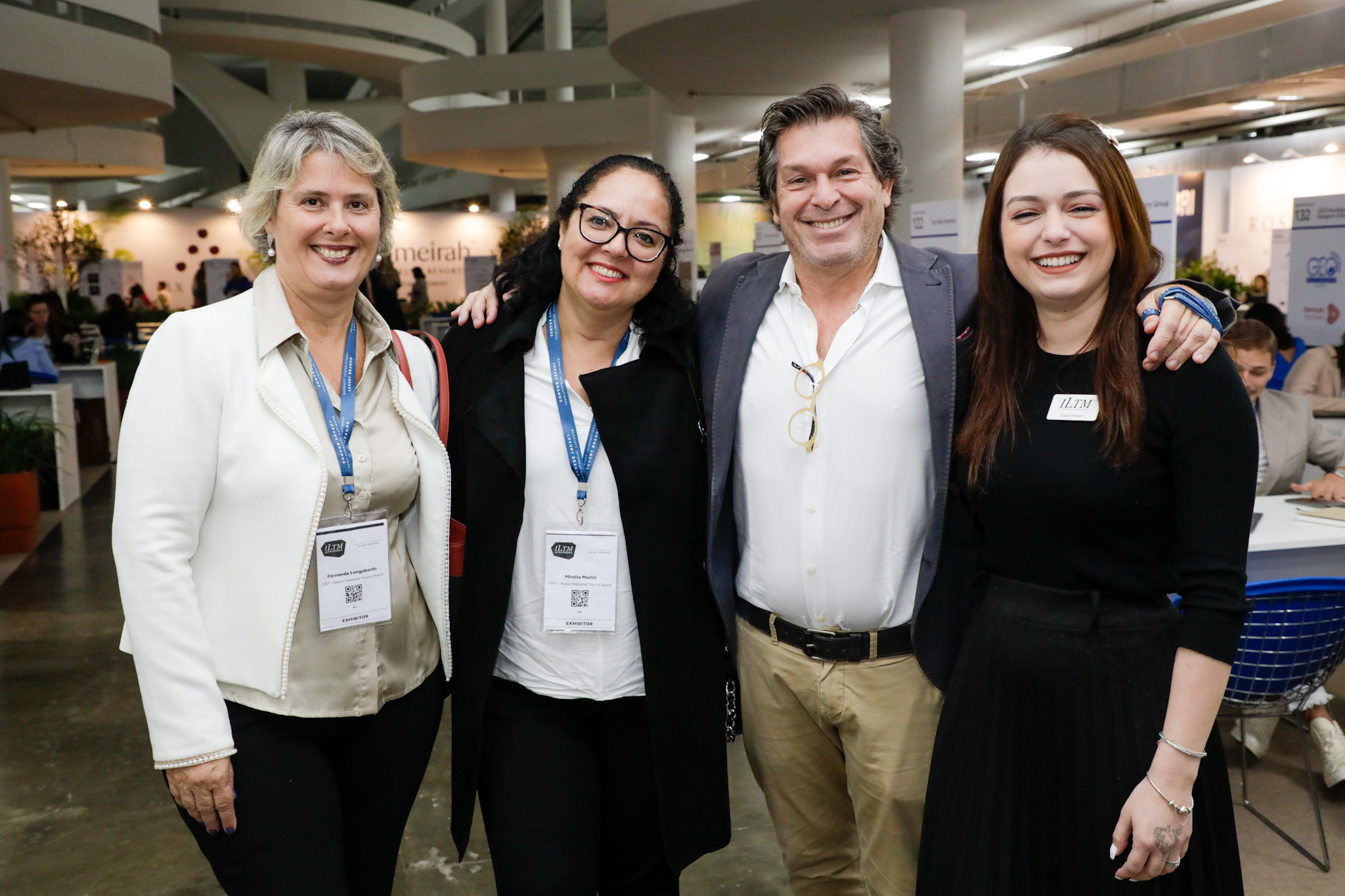 Fernanda Longobardo e Mirella Morici, da ENIT, com Bernardo Cardoso, do Turismo de Portugal e Paula Petean, da ILTM Fernanda Longobardo e Mirella Morici, da ENIT, com Bernardo Cardoso, do Turismo de Portugal e Paula Petean, da ILTM