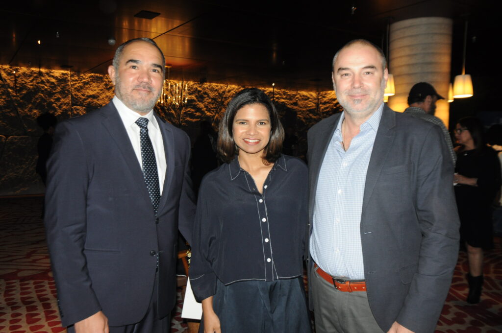 Fernando Abreu e Paola Gomez, da República Dominicana, e Gustavo Mesa, do Bahia Principe