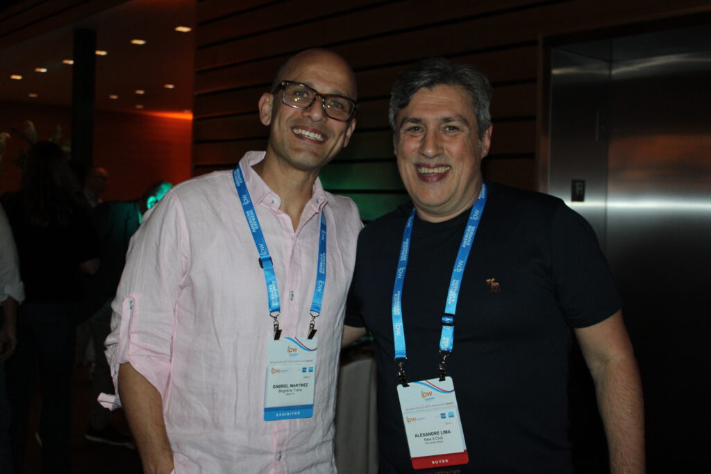Gabriel Martinez, do Brightline, e Alexandre Lima, da New It
