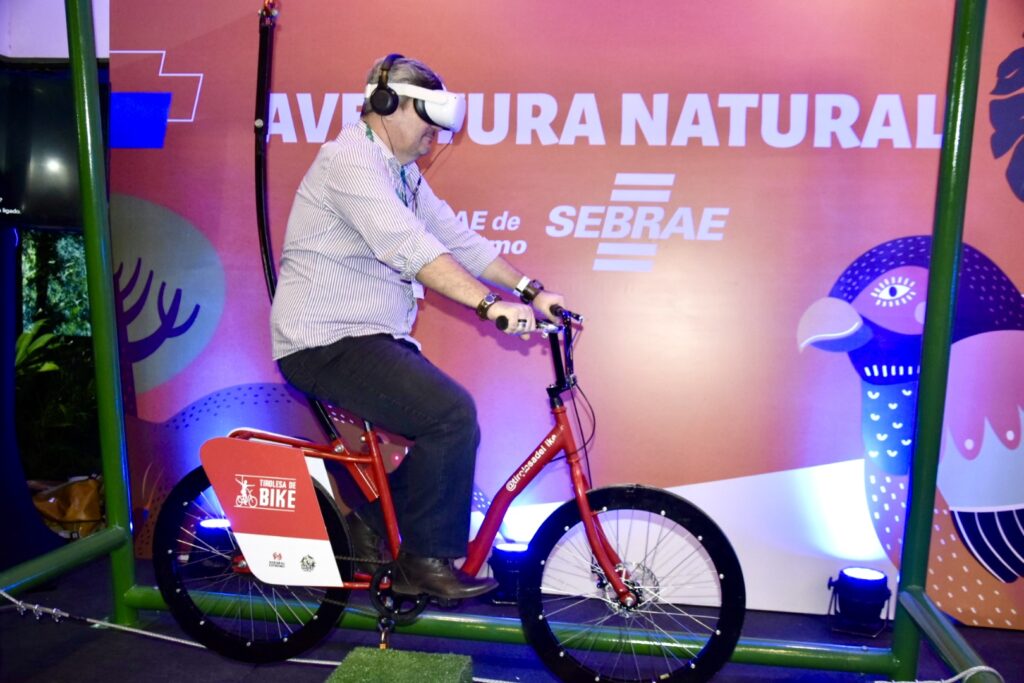 Ativação do atrativo tirolesa de bicicleta utilizando realidade virtual