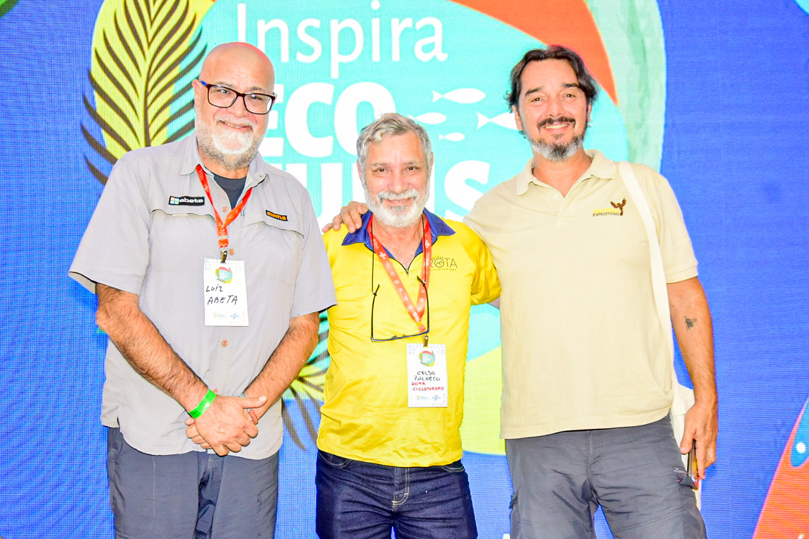 Luiz Del Vigna, da Abeta, Celso Pacheco, da Rota Cicloturismo e Fred Crema, da Maritaca Expeditions Luiz Del Vigna, da Abeta, Celso Pacheco, da Rota Cicloturismo e Fred Crema, da Maritaca Expeditions