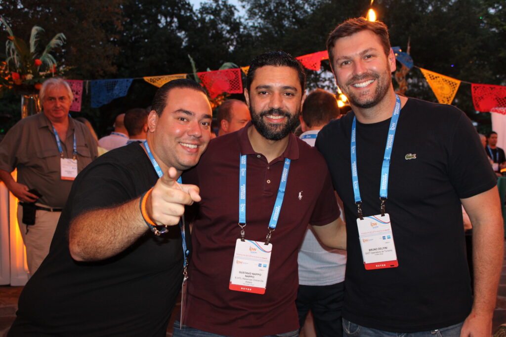 Caio Mudalen, da DDMO, Gustavo Nappo, da EHTL, e Bruno Delfini, da BWT