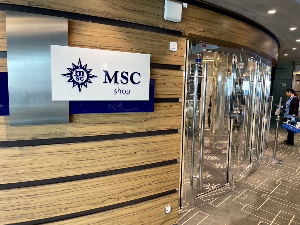 É possível garantir um brinde da armadora na loja oficial da MSC