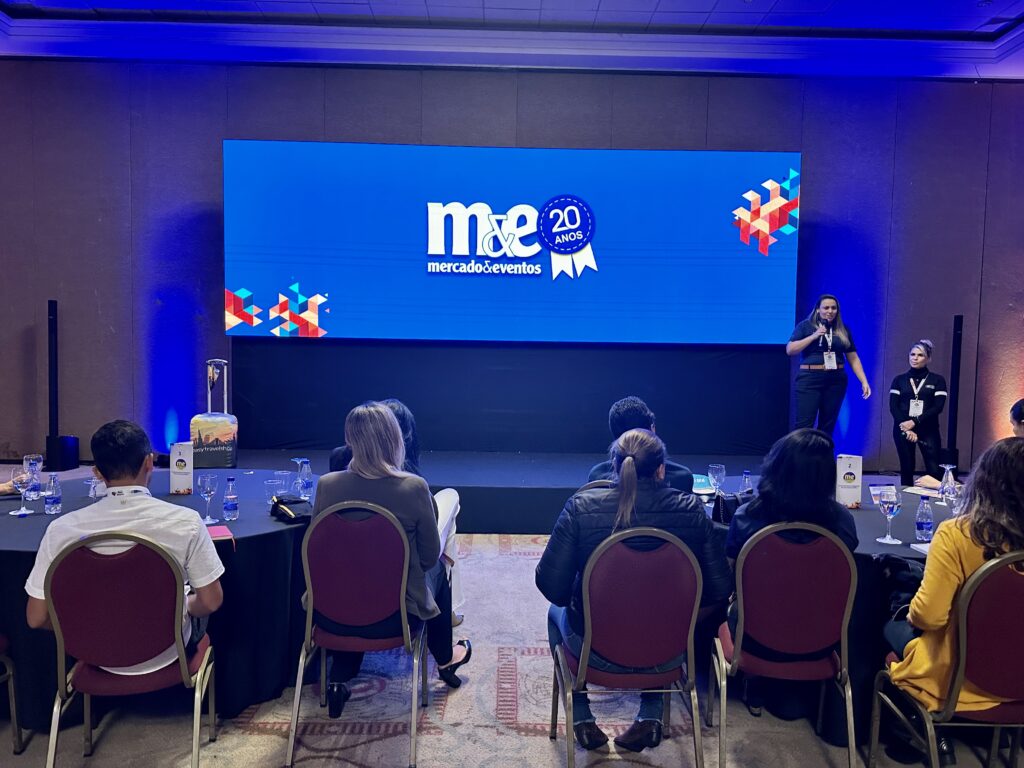 O Roadshow também foi uma oportunidade de divulgar os 20 anos do Mercado & Eventos O Roadshow também foi uma oportunidade de divulgar os 20 anos do Mercado & Eventos