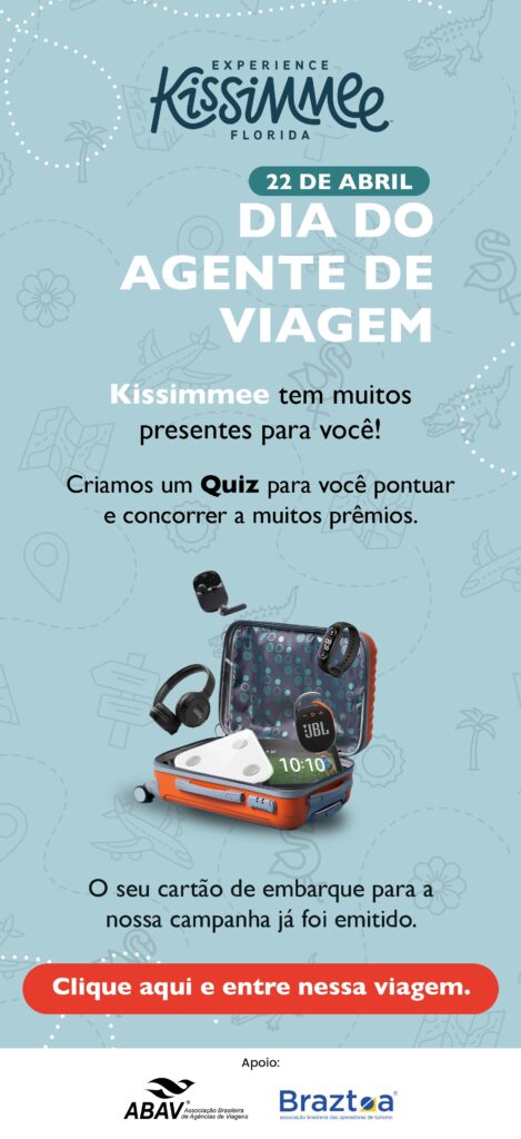 Experience Kissimmee promove quiz com prêmios para os agentes de viagens Experience Kissimmee promove quiz com prêmios para os agentes de viagens