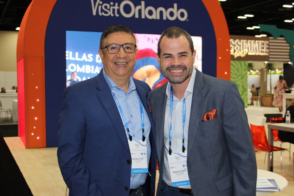 Leo Salazar e Wesley Costa, do Visit Orlando