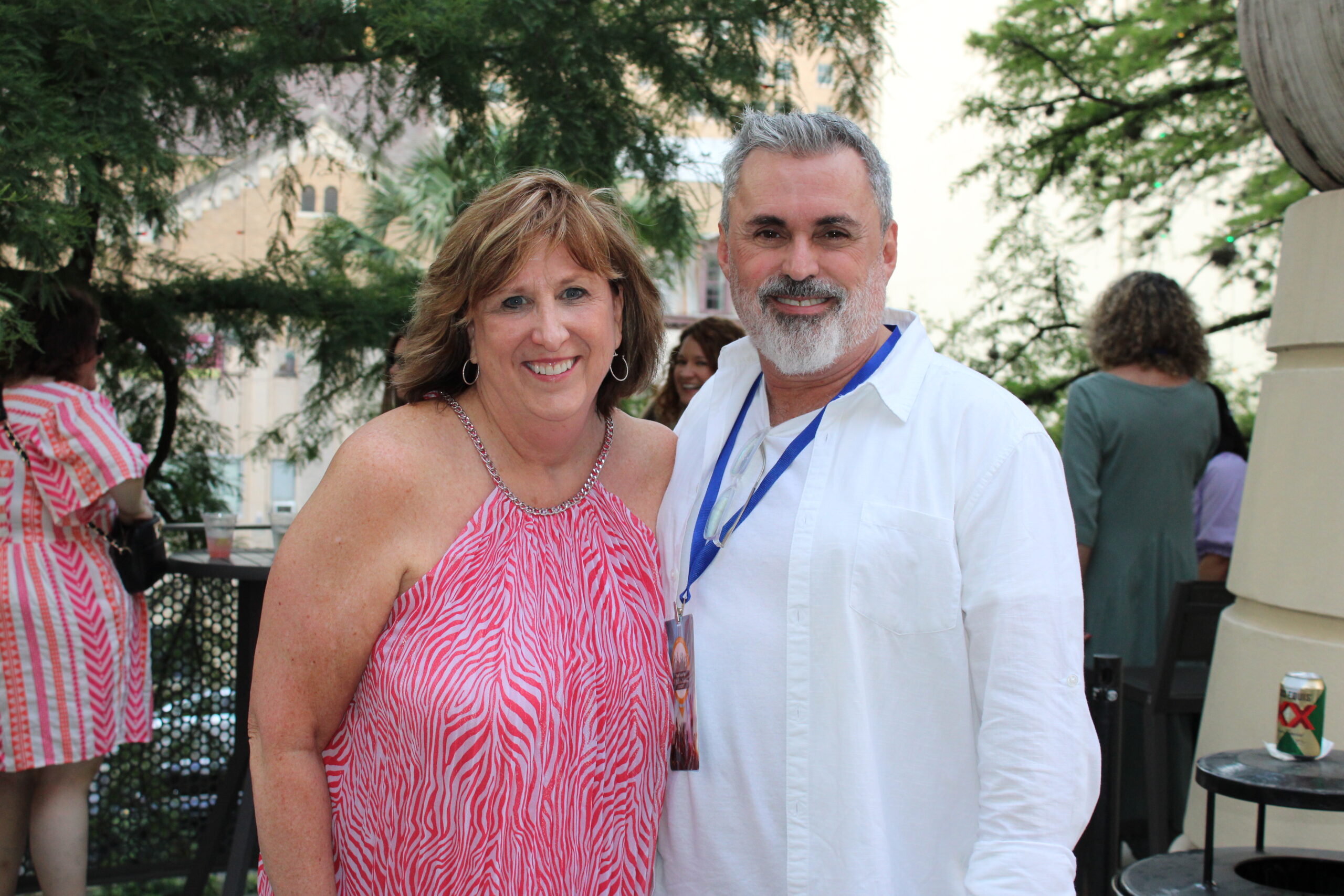 Liz Bittner, CEO, e Allan Collen, representante do Travel South USA Liz Bittner, CEO, e Allan Collen, representante do Travel South USA
