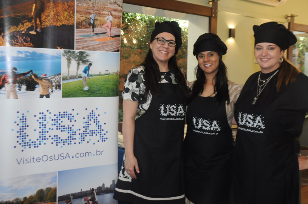 Lizandra Pajak Ingrid Santos e Ana Elisa Facchinato do Brand USA Brand USA reúne principais parceiros e realiza Cooking Class em São Paulo; veja fotos