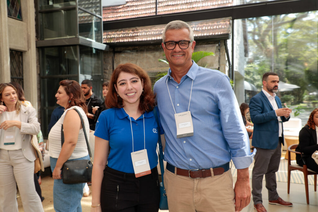 Mariana Campos, da Air Europa e Leonardo Mignani, da TP Air