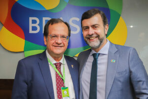 Mauricio Bacelar, secretário de Turismo da Bahia, e Marcelo Freixo