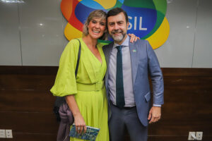 Milena Pedrosa, da Secult-MG, e Marcelo Freixo, da Embratur