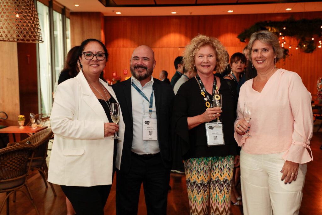 Mirella Morici, da Enit; Murilo Cassino, da ITA Airways; Claudia Da Rin, da Claudia DaRin Luxury Hotels; e Fernanda Longobardo, da Enit