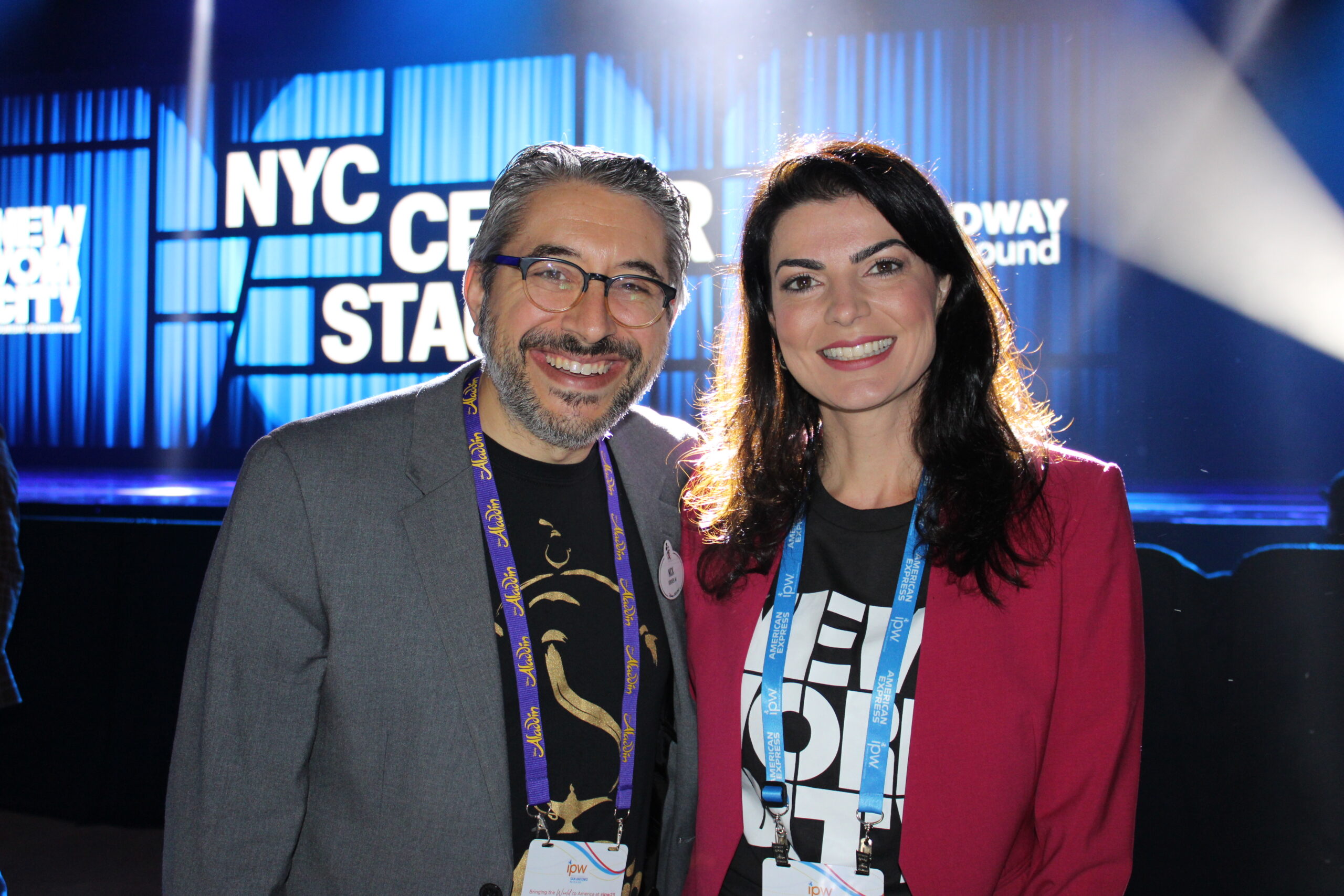 Nick Falzon, da Disney on Broadway, e Julienne Gananian, da Broadway Nick Falzon, da Disney on Broadway, e Julienne Gananian, da Broadway
