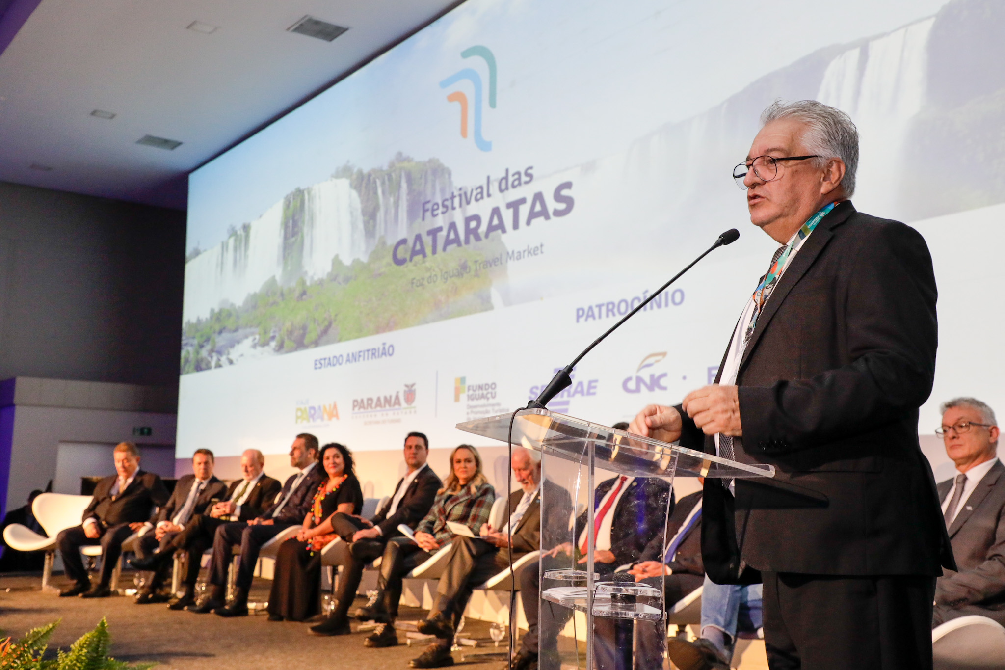 Paulo Angeli na abertura do Festival das Cataratas Paulo Angeli na abertura do Festival das Cataratas