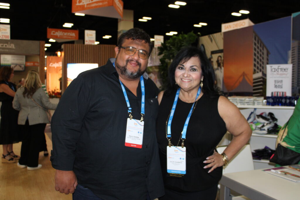 Paulo Teixeira, da OFB, e Julie Charros, do Visit Houston