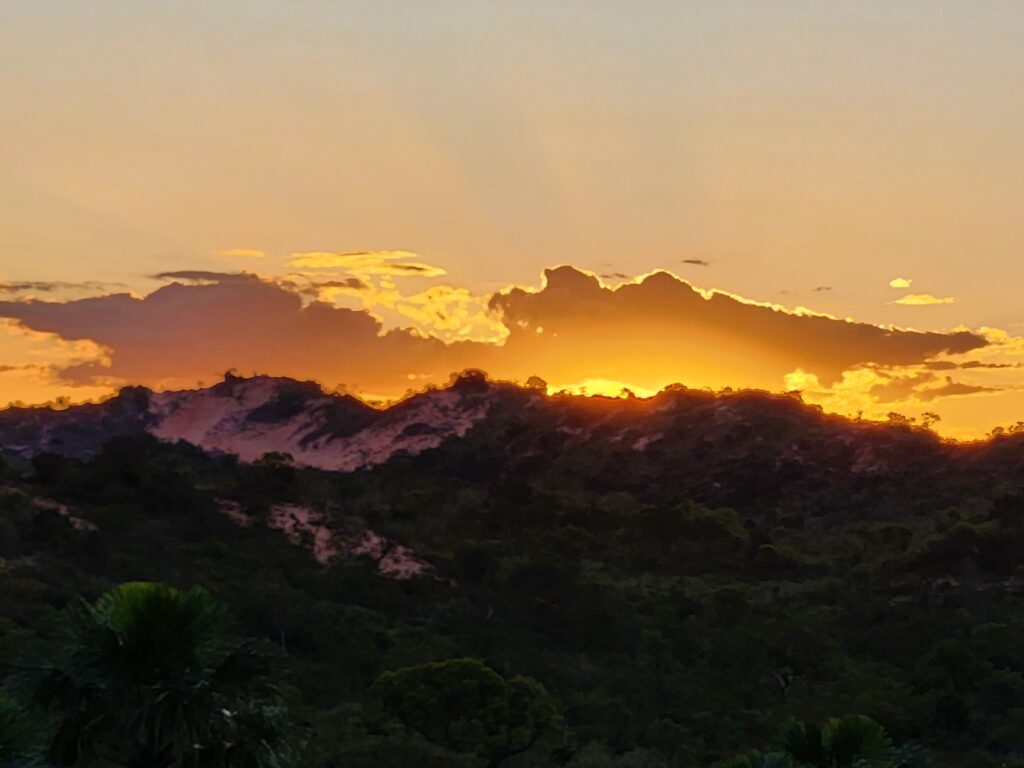 Pôr do sol no Jalapão