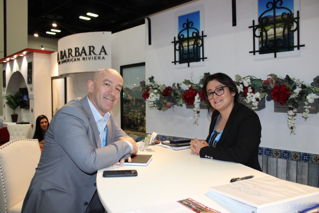 Ronnie Correa, da Abreu, com Daisy Lopez, do Visit Santa Barbara