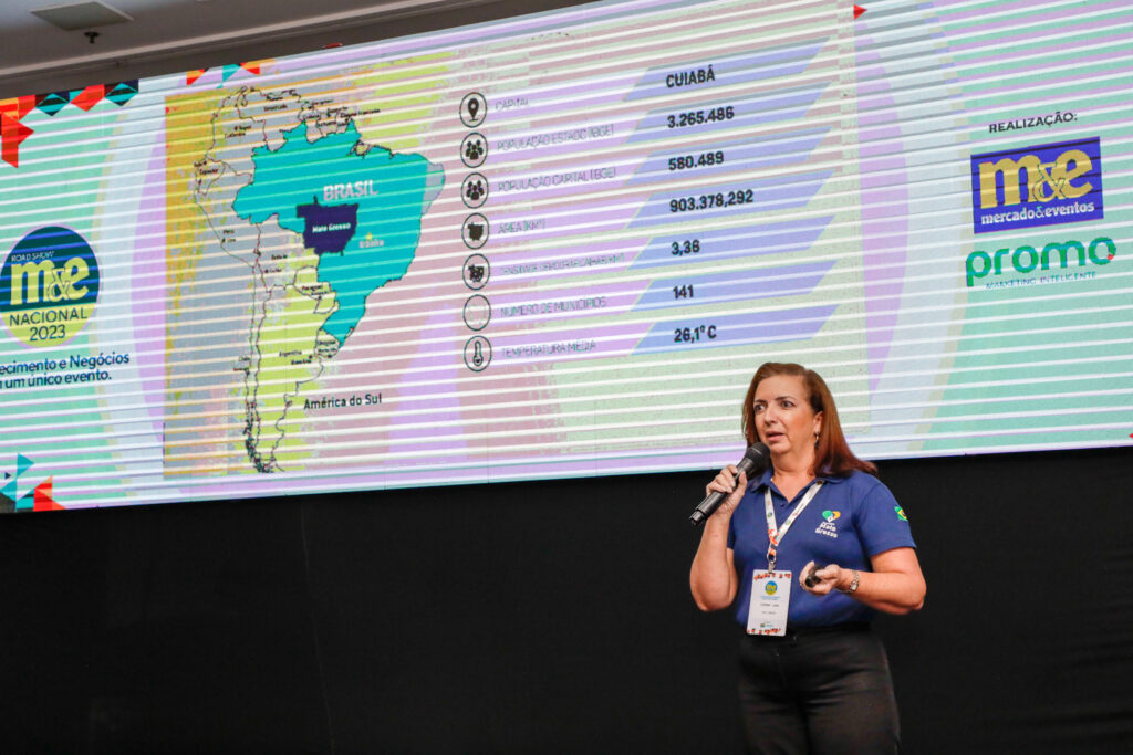 Simone Lara da Seadtur MT 1 Roadshow M&E 2023: todas as oportunidades de turismo em Mato Grosso
