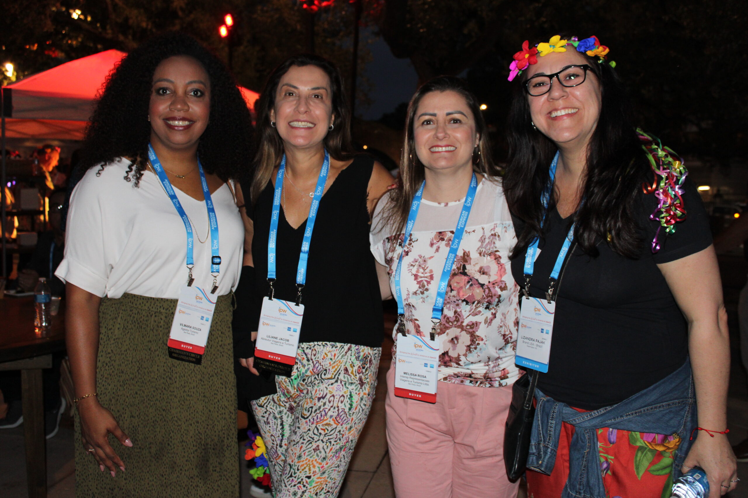 Vilmara Souza, da Agaxtur, Liliane Jacob, da Abreu, Melissa Rosa, da Interep, e Lizandra Pajak, da Aviareps Vilmara Souza, da Agaxtur, Liliane Jacob, da Abreu, Melissa Rosa, da Interep, e Lizandra Pajak, da Aviareps