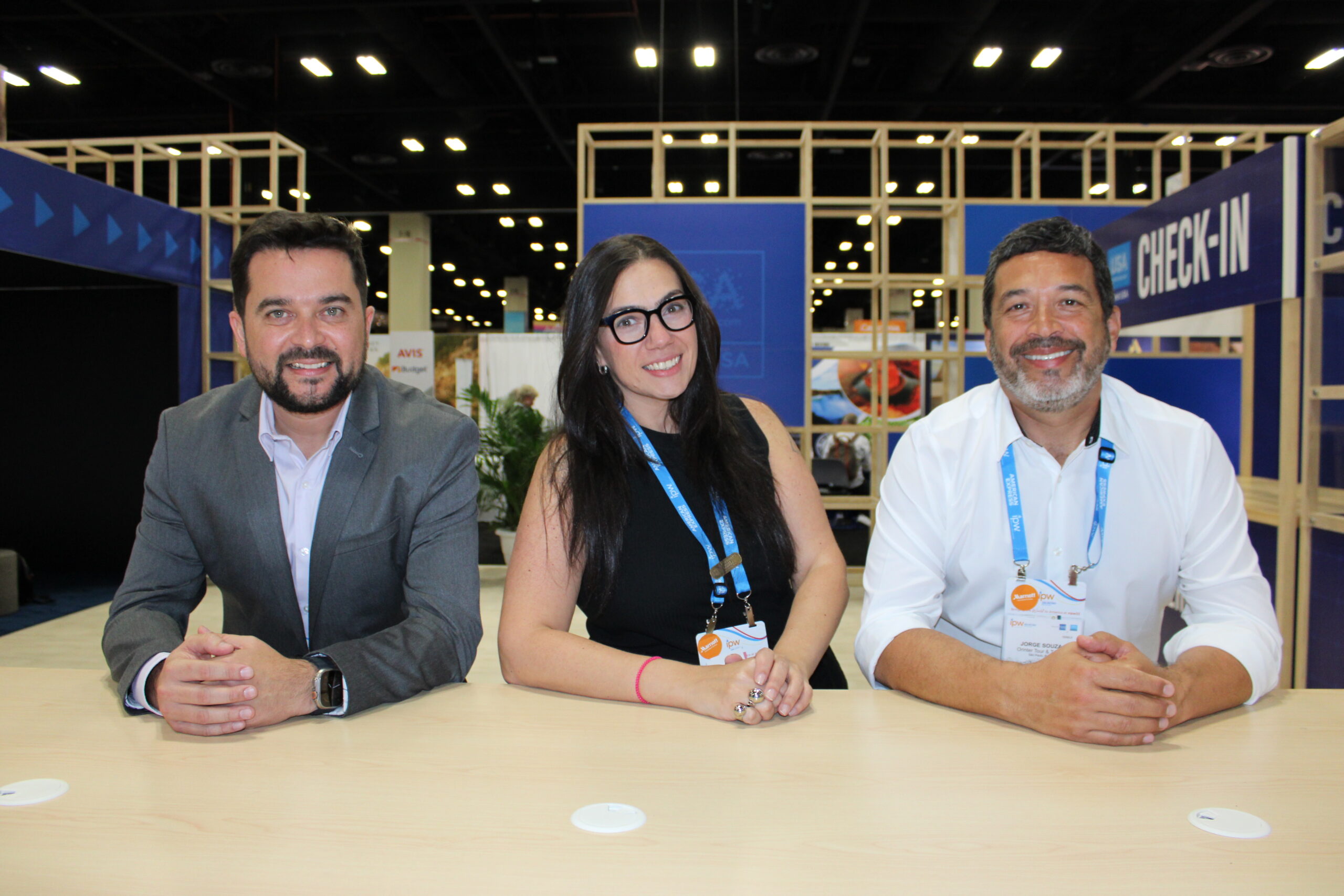 Waldemir Junior, Giovanna Paulineli e Jorge Souza, da Orinter Waldemir Junior, Giovanna Paulineli e Jorge Souza, da Orinter