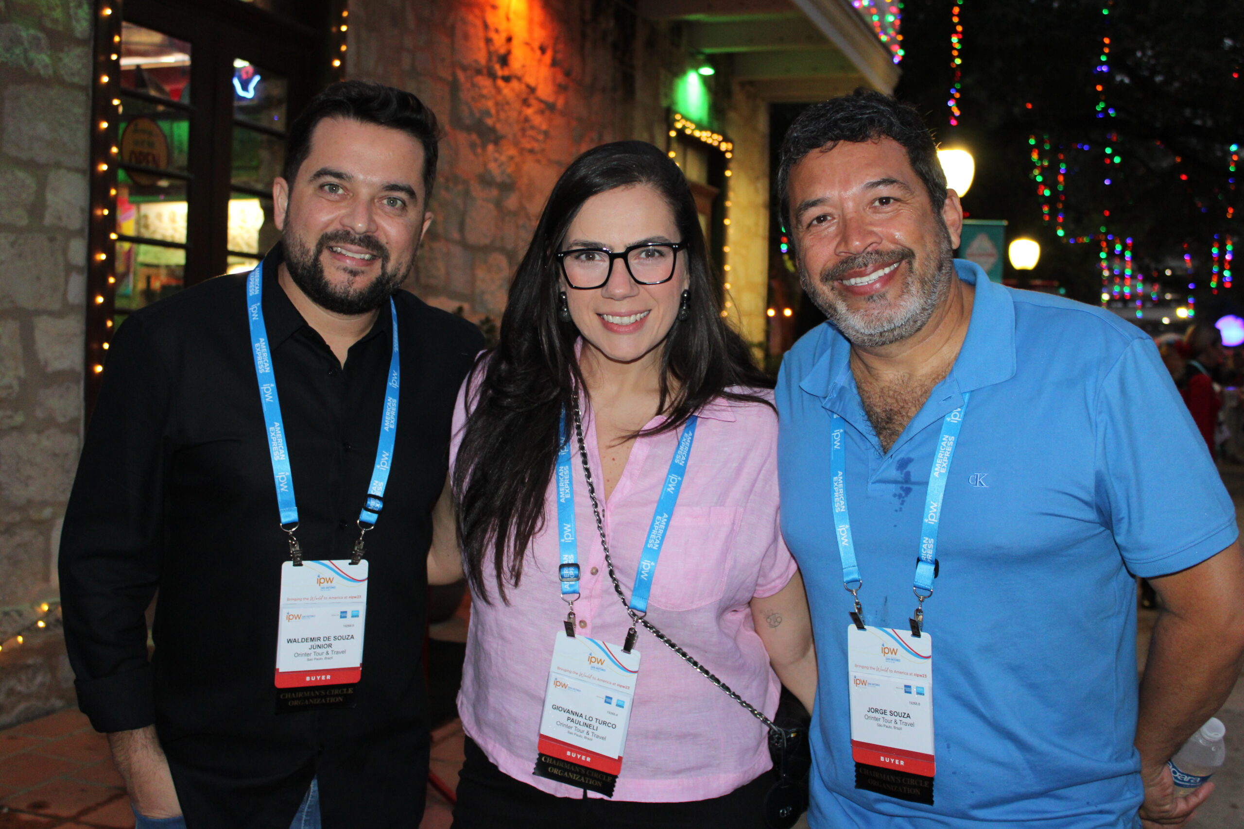 Waldemir Junior, Giovanna Paulineli e Jorge Souza, da Orinter Waldemir Junior, Giovanna Paulineli e Jorge Souza, da Orinter