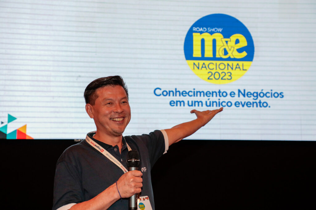 Valter Onishi, da ViagensPromo durante Roadshow M&E Nacional 2023