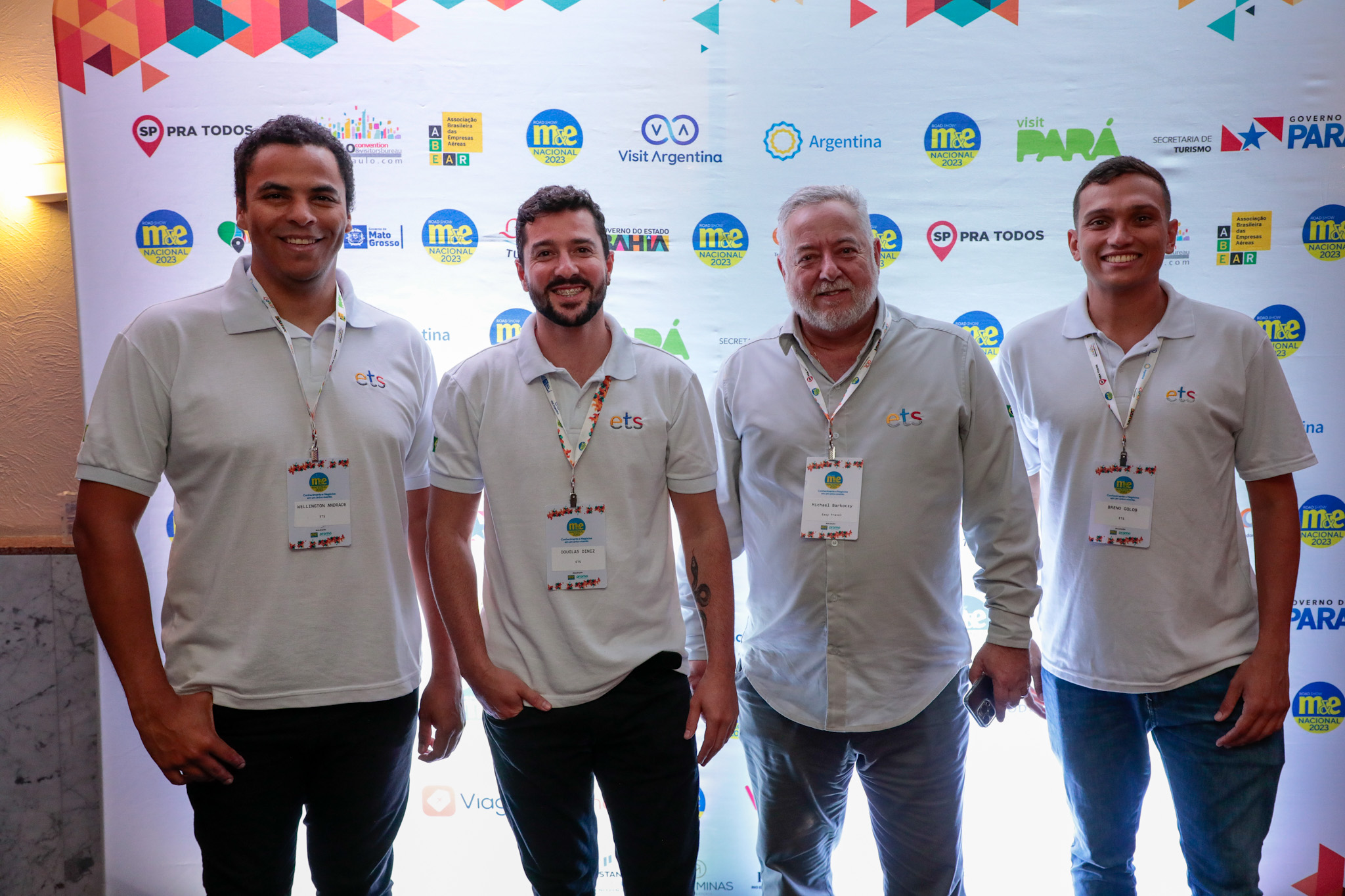 Wellington Andrade, Douglas Diniz, Michael Barkoczy, e Breno Golob, da ETS Wellington Andrade, Douglas Diniz, Michael Barkoczy, e Breno Golob, da ETS