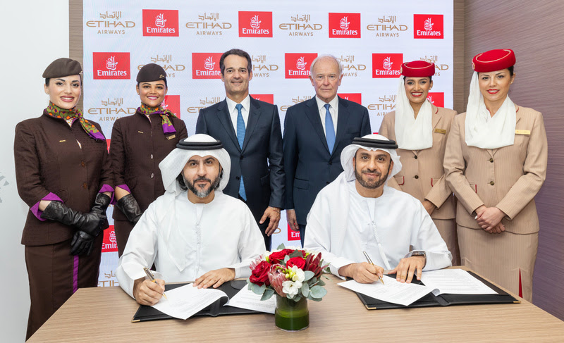 Emirates e Etihad anunciam acordo de interline Emirates e Etihad anunciam acordo de interline