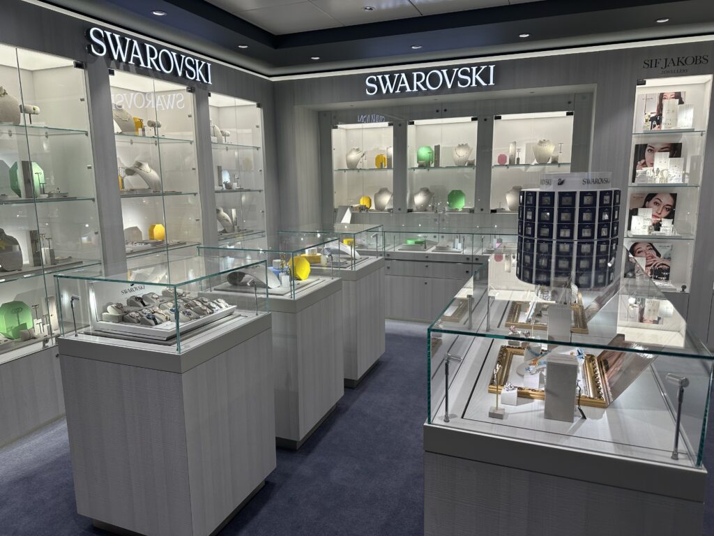 Loja da Swarovski a bordo