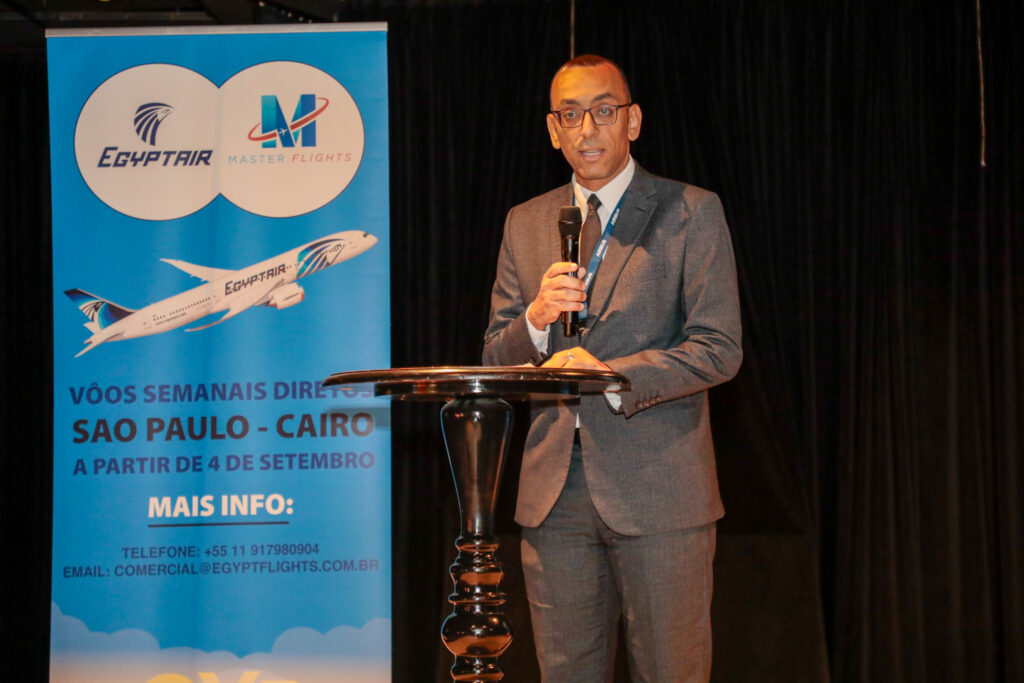EgyptAir e Master Flights realizam coquetel de lançamento dos voos entre Brasil e Egito; fotos 3 Ahmed Ali da EgyptAir EgyptAir e Master Flights realizam coquetel de lançamento dos voos entre Brasil e Egito; fotos