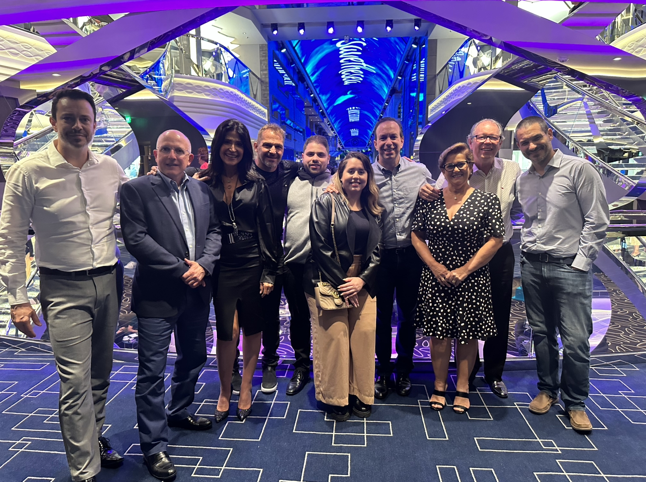Além da mídia, apenas cinco empresas brasileiras foram convidadas para a inauguração do MSC Euribia Além da mídia, apenas cinco empresas brasileiras foram convidadas para a inauguração do MSC Euribia
