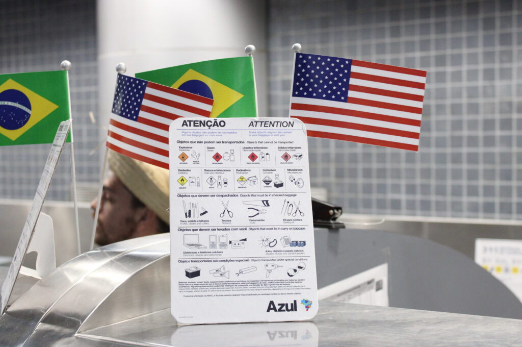 Azul, Brasil e Estados Unidos num só check-in