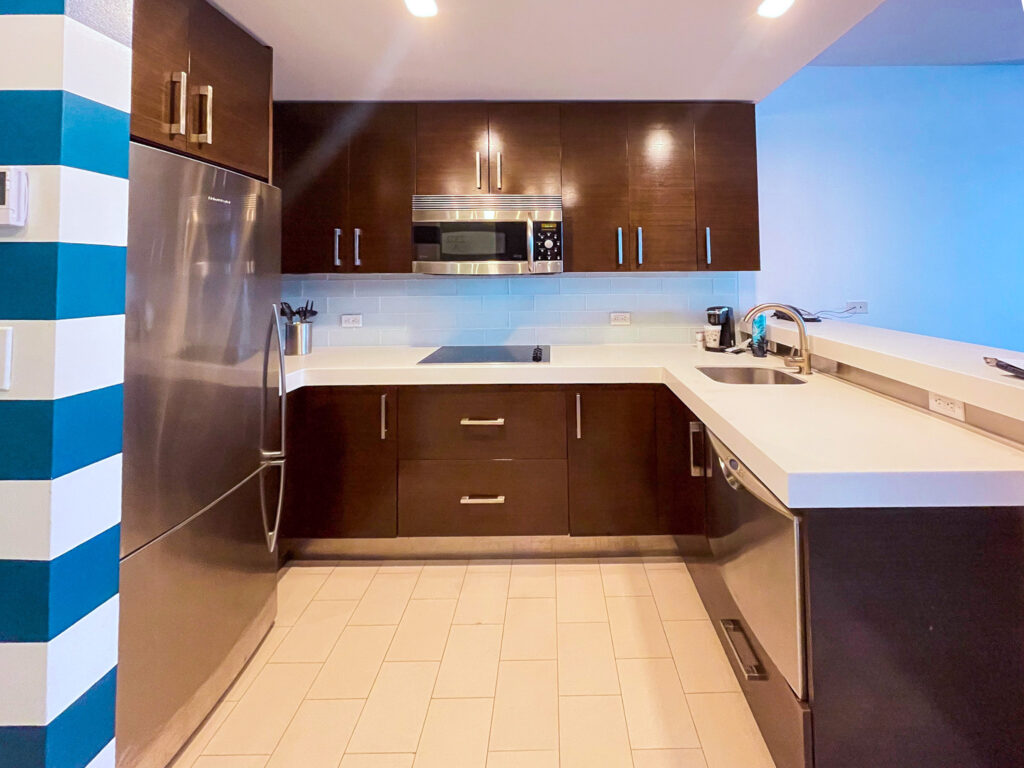 Cozinha no do loft no Sole Miami