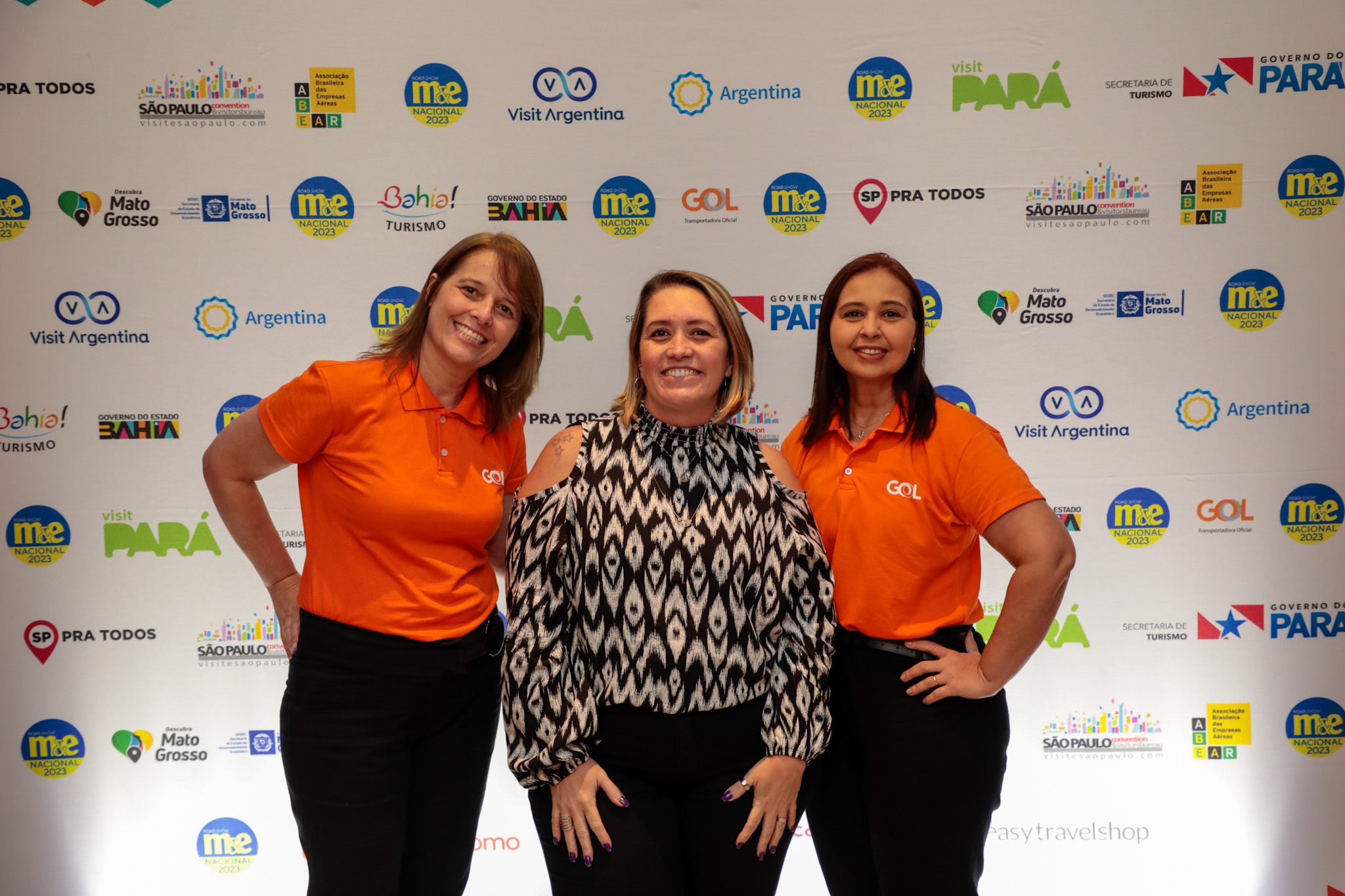 Dani De Oliveira, da GOL, Fátima Nascimento, da BEF Turismo, Flávia Paltrinieri, da GOL Dani De Oliveira, da GOL, Fátima Nascimento, da BEF Turismo, Flávia Paltrinieri, da GOL