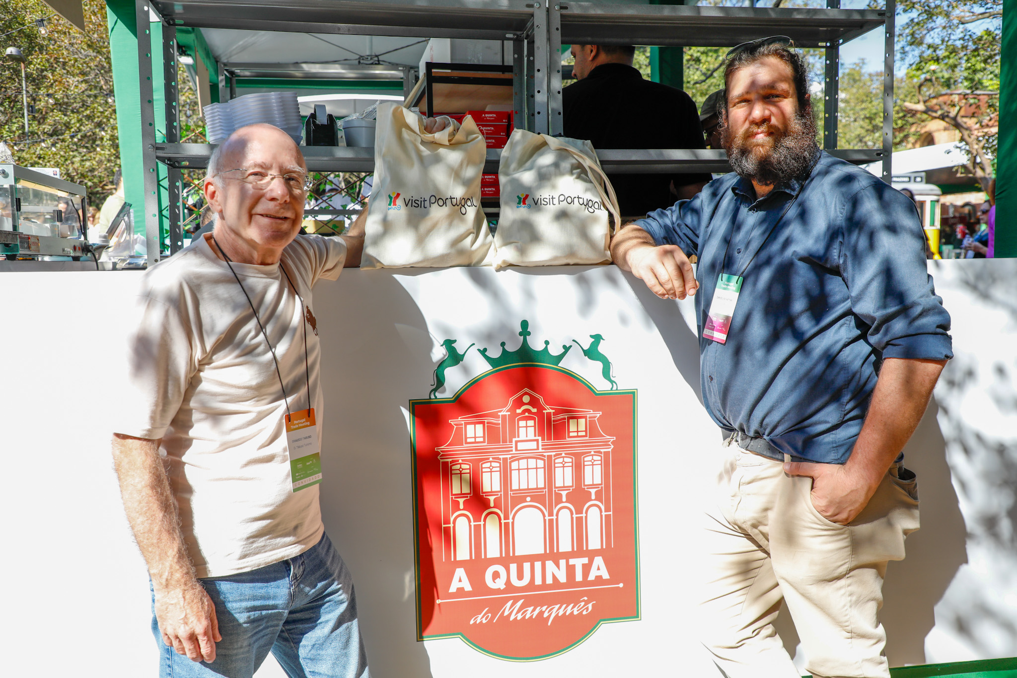 Drausio Tabuso, da Tabuso Turismo, e Daniel Schattan, da Viventtus Drausio Tabuso, da Tabuso Turismo, e Daniel Schattan, da Viventtus
