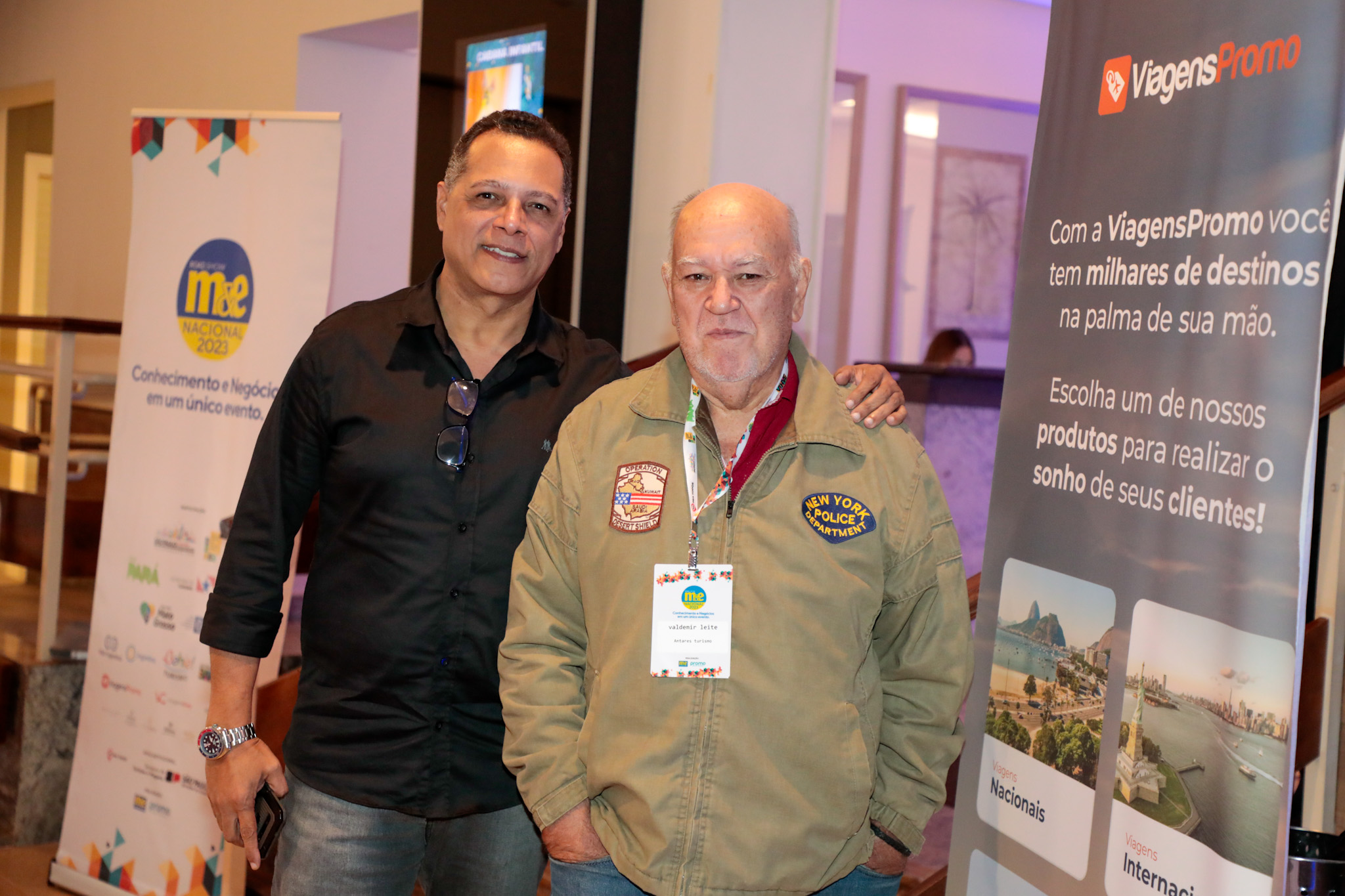 Edir Lopes, Afim de Viajar, e Valdemir Leite, da Antares Turismo Edir Lopes, Afim de Viajar, e Valdemir Leite, da Antares Turismo