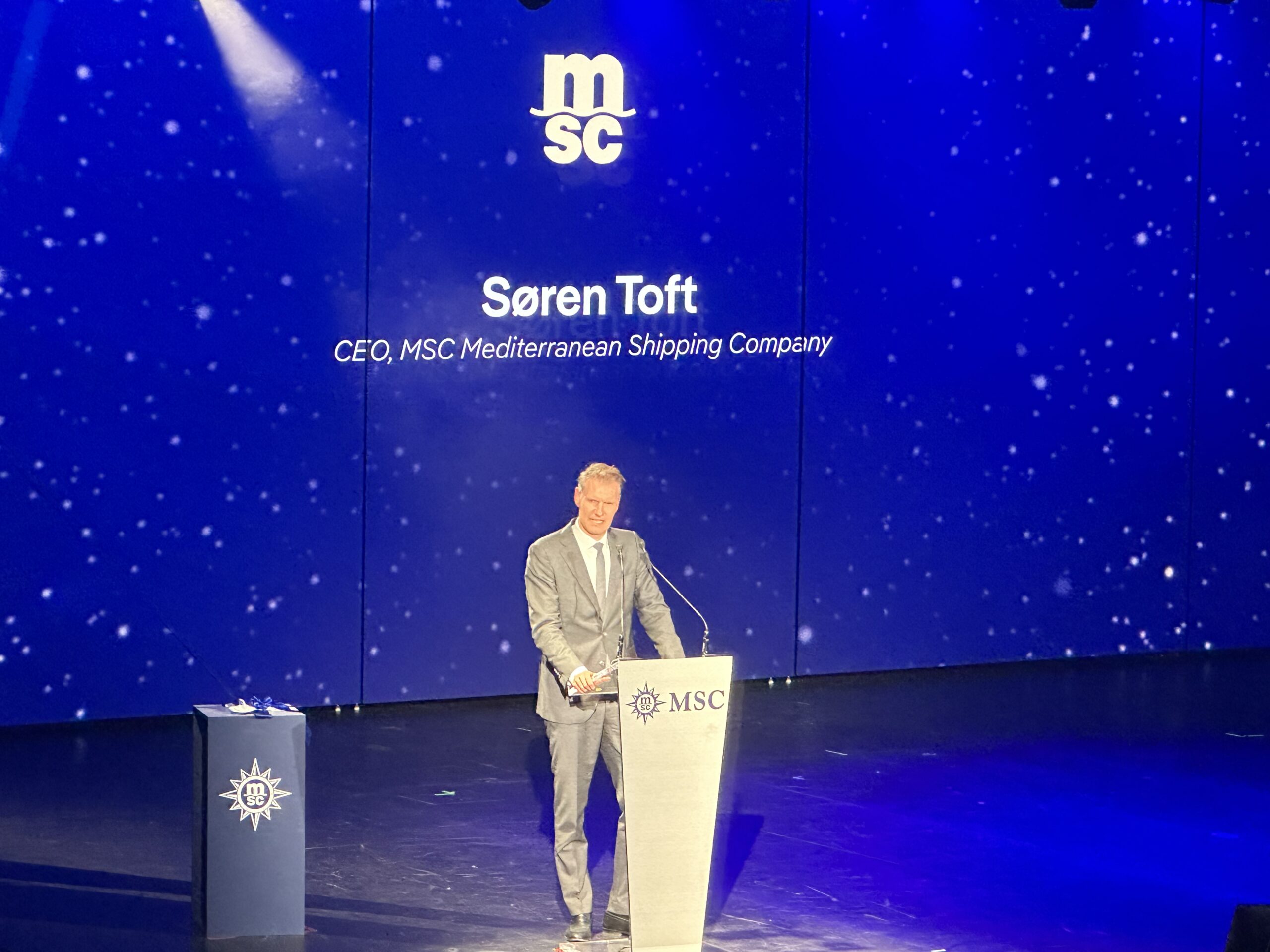Soren Toft, CEO da MSC Cargas Soren Toft, CEO da MSC Cargas