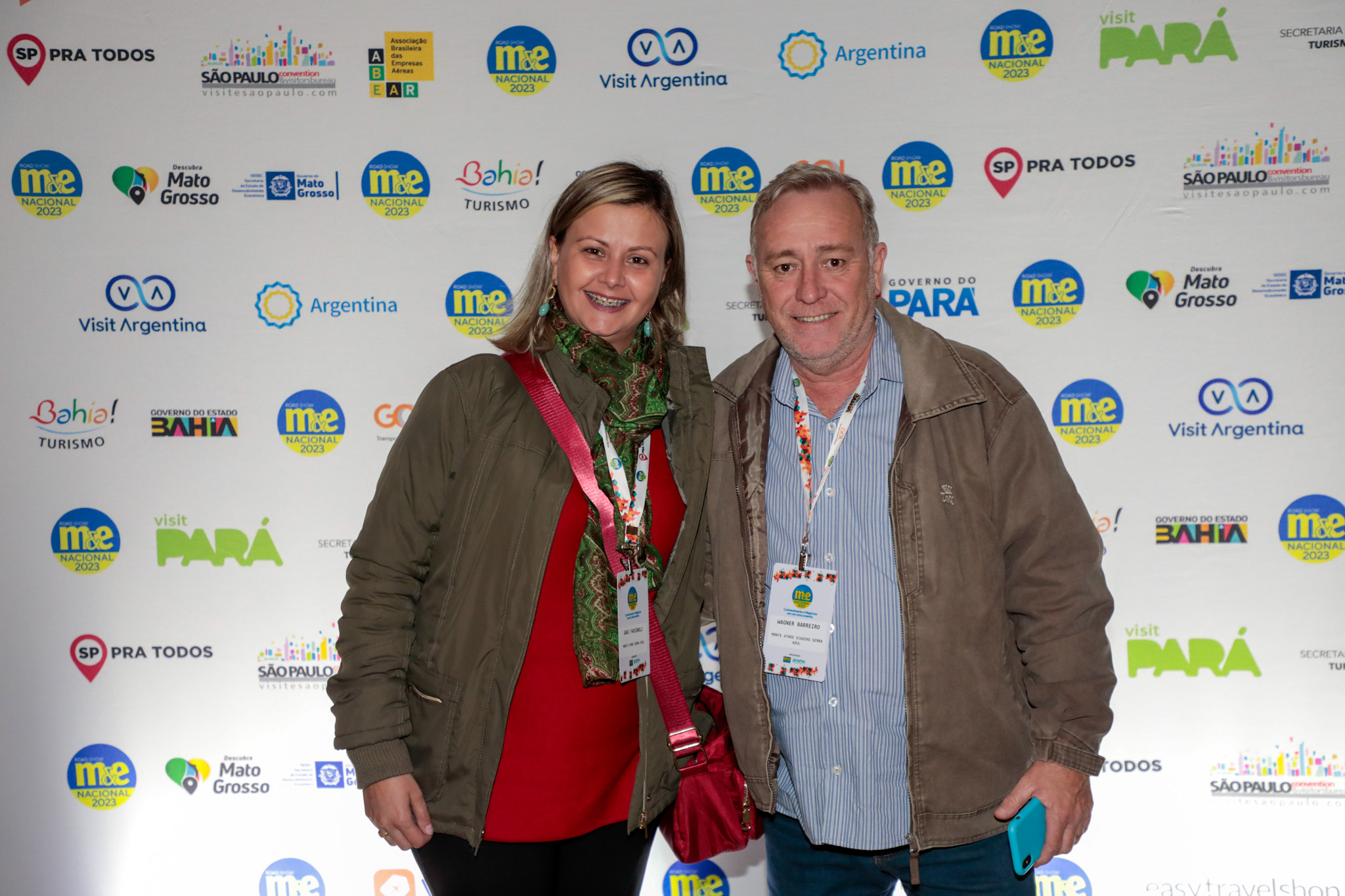 Gabi Farignoli e Wagner Barreiro, da Monte Athos Viagens Serra Azul