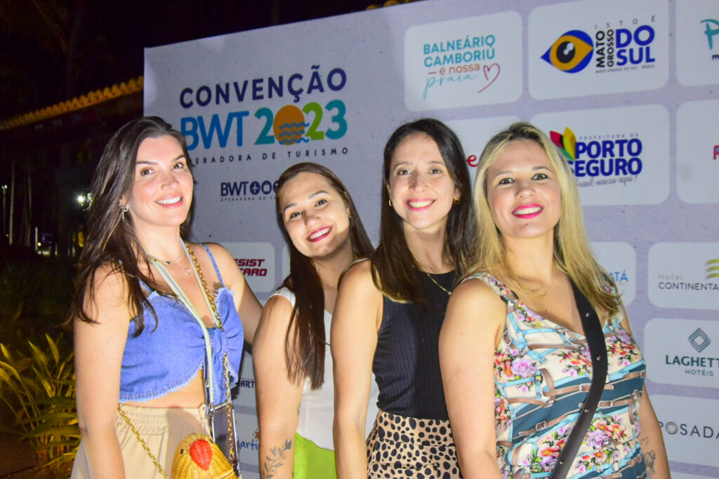 Ana Rebellato, da STB; Carolina Rieper, da BWT;  Inajara Duarte, da BWT; e Elizangela Cunha, da Flytour