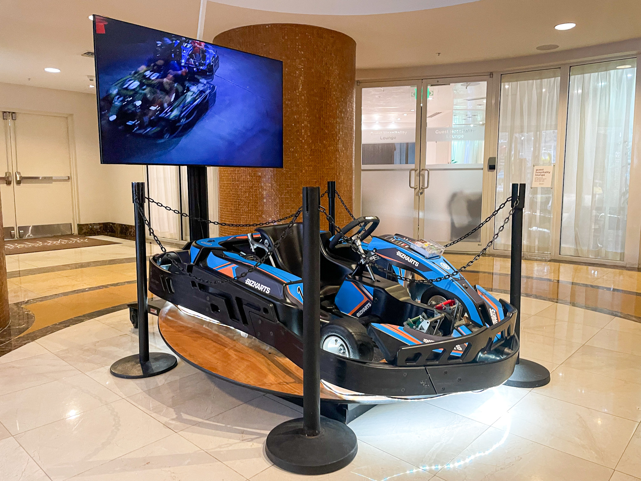 Simulador de corrida no Trump International Resort