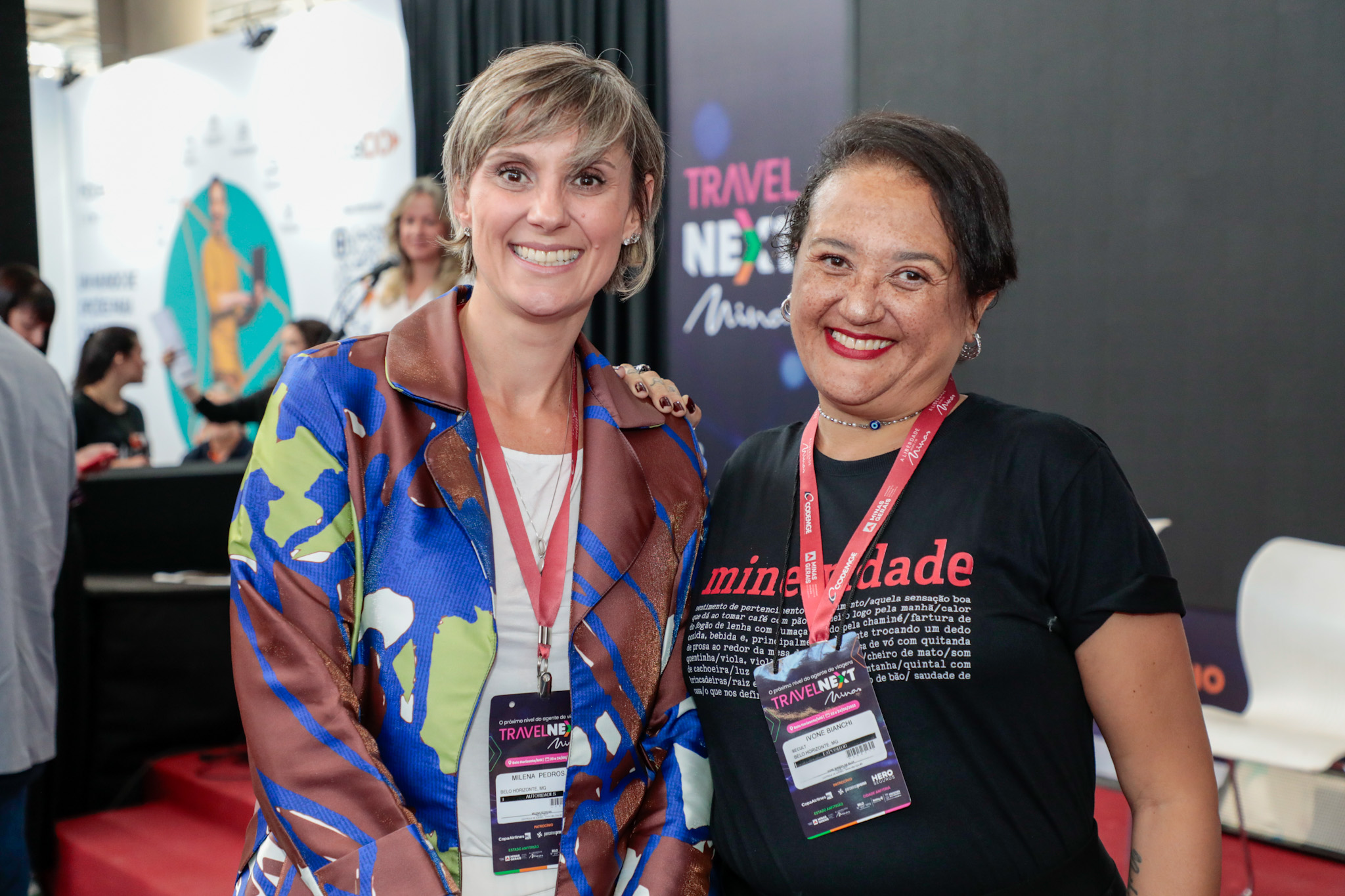 Milena Pedrosa, secretaria adjunta de cultura e turismo de Minas Gerais, e Ivone Bianchi, da Secult-MG Milena Pedrosa, secretaria adjunta de cultura e turismo de Minas Gerais, e Ivone Bianchi, da Secult-MG