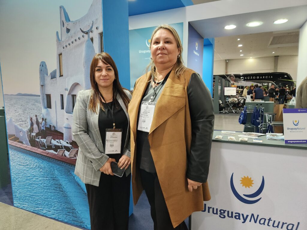Mónica Lozano e Daniela Fernandez, do Ministério de Turismo do Uruguai