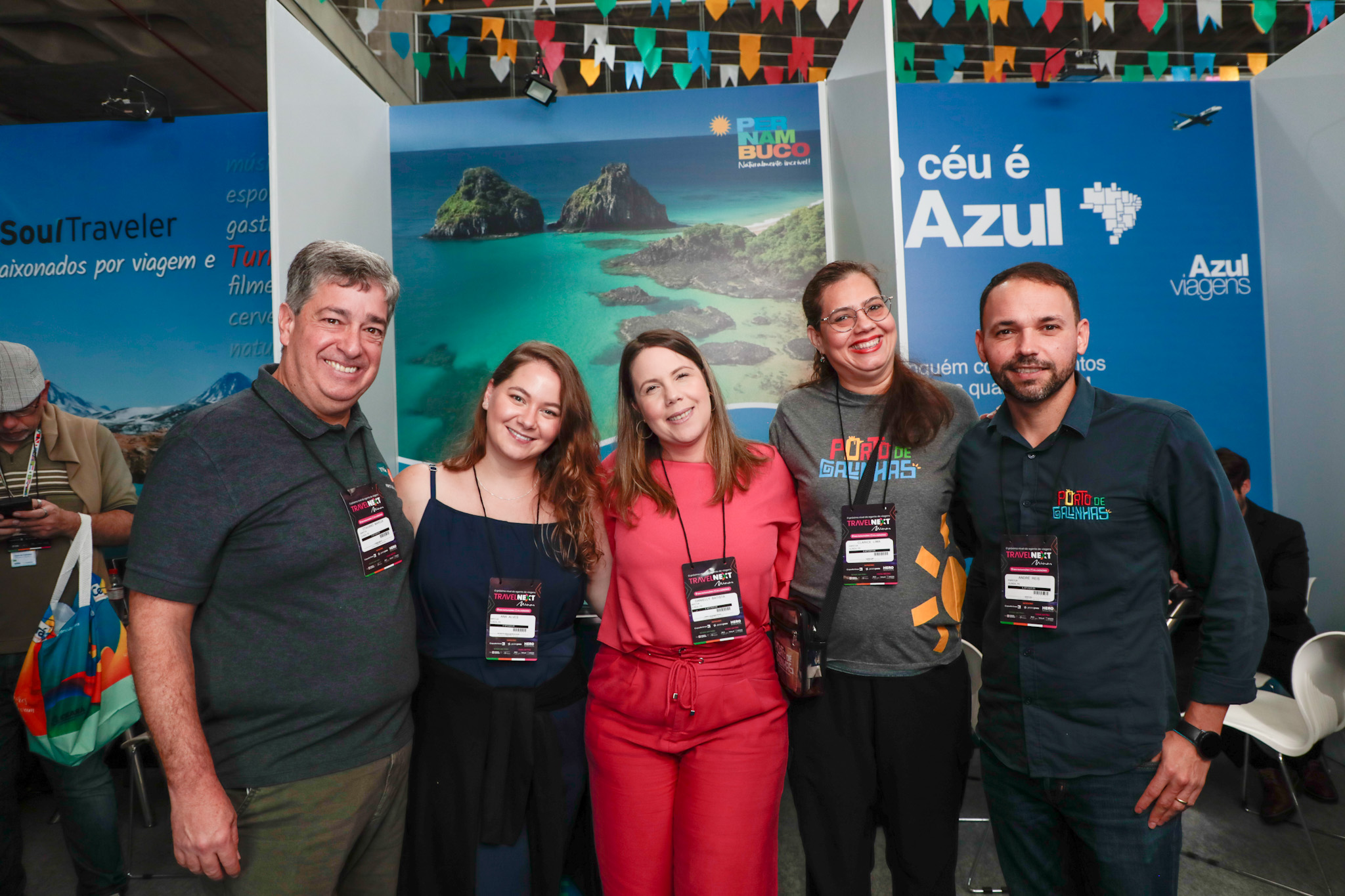 Otaviano Marojá, Porto de Galinhas CVB, Ana Beatriz Alves, da Empetur, Danielly Aguiar, da Empetur, Clarice Lima, de Porto de Galinhas CVB, e André Reis, da secretaria de turismo de Ipojuca Otaviano Marojá, Porto de Galinhas CVB, Ana Beatriz Alves, da Empetur, Danielly Aguiar, da Empetur, Clarice Lima, de Porto de Galinhas CVB, e André Reis, da secretaria de turismo de Ipojuca