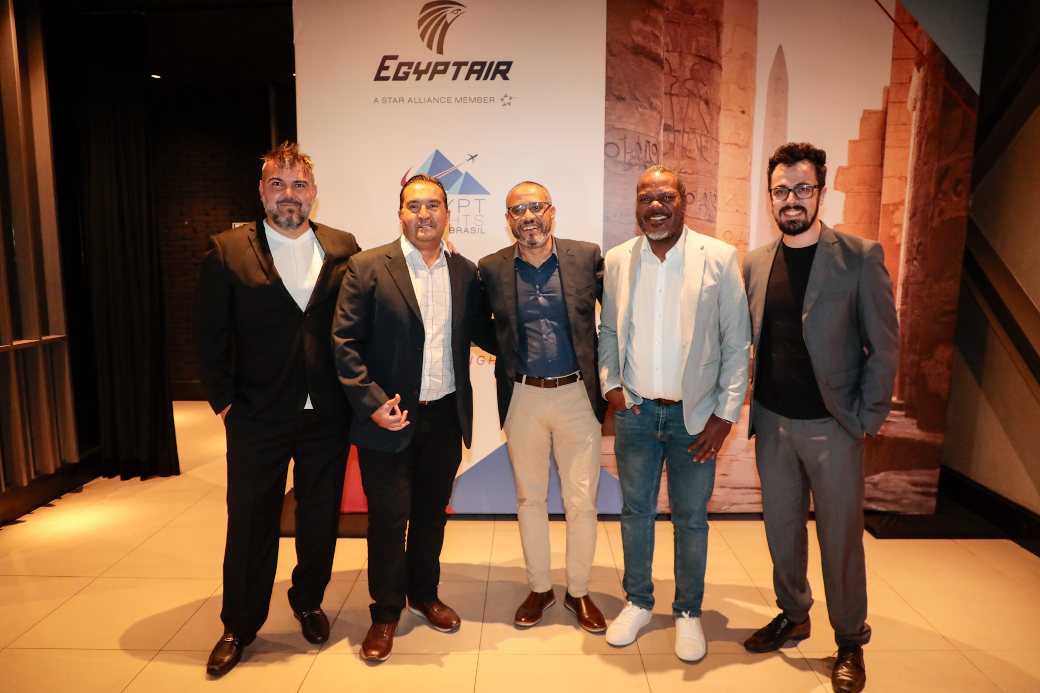Pablo Árias, da SPL Consolidadora, Jairo Mesquita, da Open TKT Consolidadora, Emerson Cardoso, da Flaytour, Jackson Soares, da Befly, e Rafael Ramos, da SPL Consolidadora Pablo Árias, da SPL Consolidadora, Jairo Mesquita, da Open TKT Consolidadora, Emerson Cardoso, da Flaytour, Jackson Soares, da Befly, e Rafael Ramos, da SPL Consolidadora