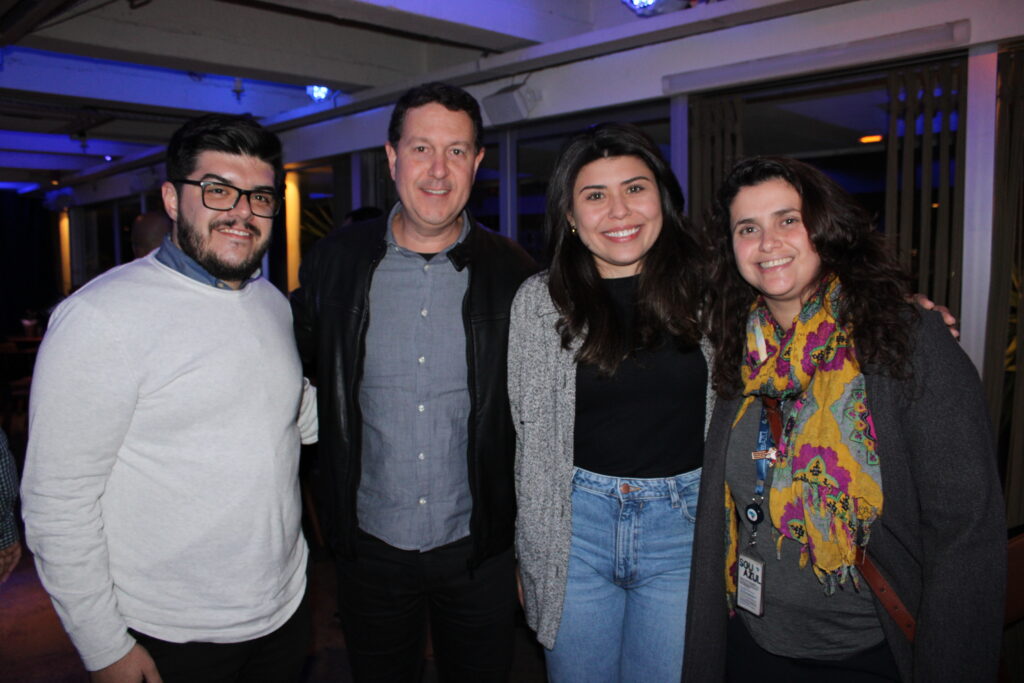 Paulo Biondo, Daniel Bicudo, Beatriz Fragiacomo e Giuliana Mesquita, da Azul Viagens